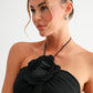 Petal Halter Ruffle Top