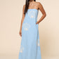 Cove Embroidered Tube Maxi Dress