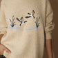 Marsh Oaks Embroidered Knit Sweater