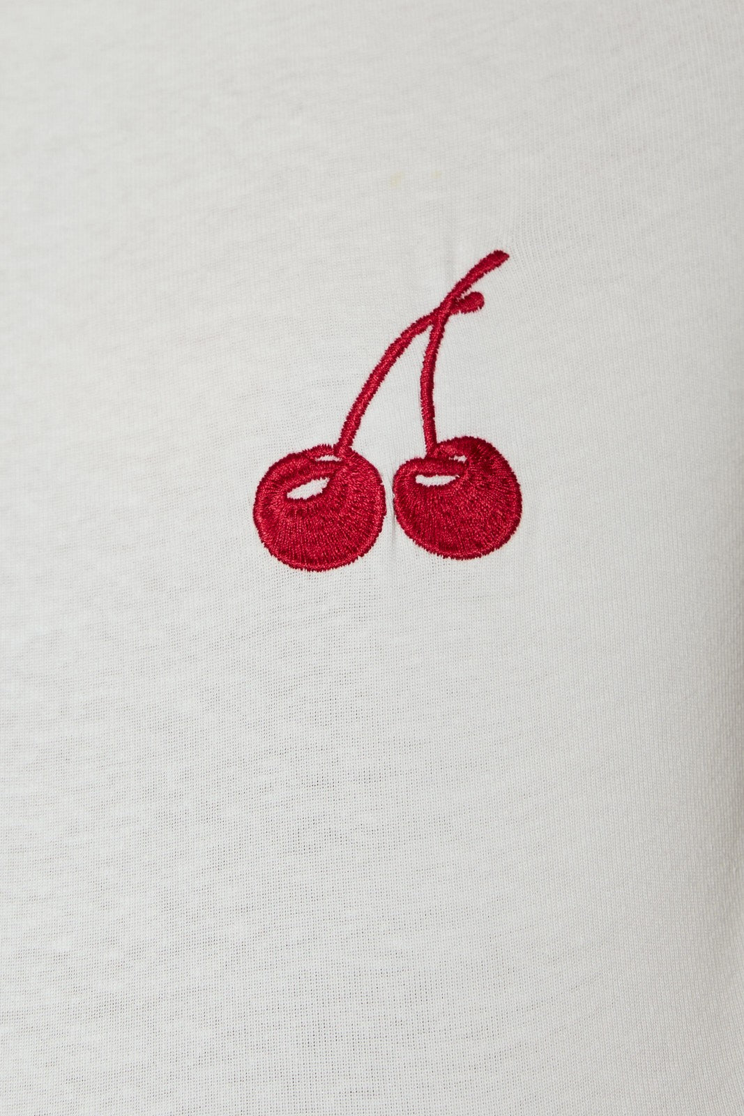 Aliya Embroidered Cherry Baby Tee