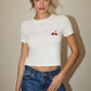 Aliya Embroidered Cherry Baby Tee
