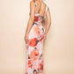 Kiara Floral Mesh Maxi Dress