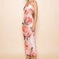Kiara Floral Mesh Maxi Dress