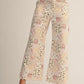 Gracie Pastel Floral Patchwork Wide Leg Pants