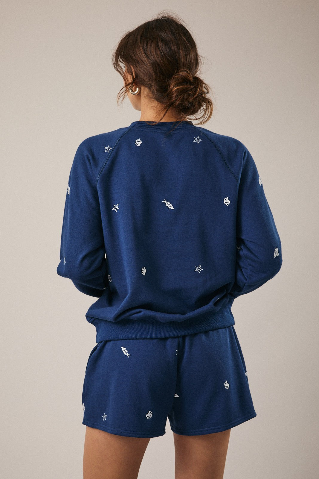 Shell Island Embroidered Crewneck