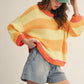 Sunset Striped Sweater
