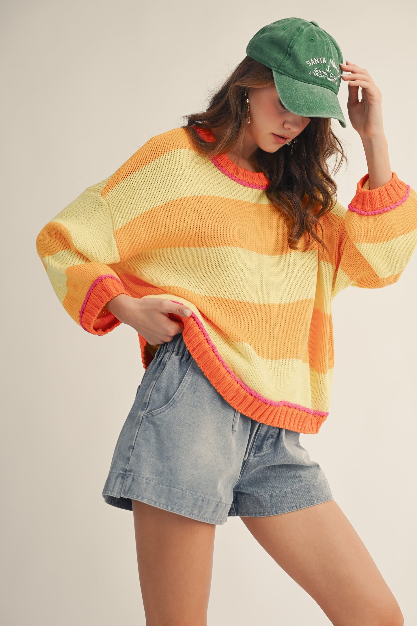 Sunset Striped Sweater