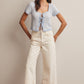 Charlotte Textured Tie-front Knit Top