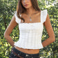Layette Poplin Cropped Top