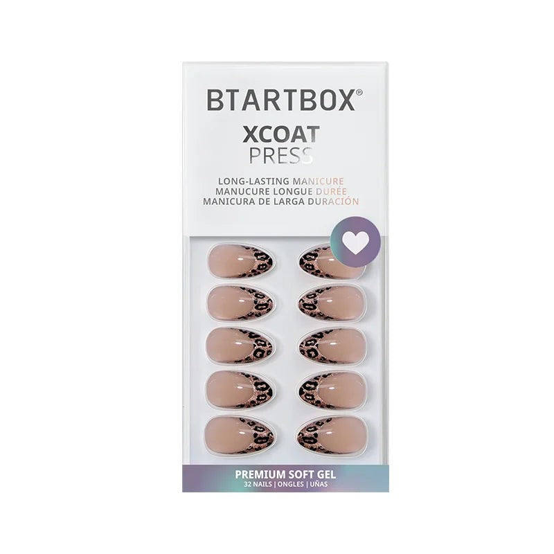 Leopard French Tip Press-On Nails