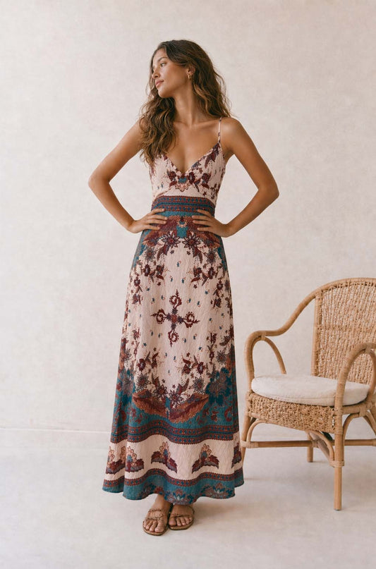 Angie Cross-Back Slip Dress