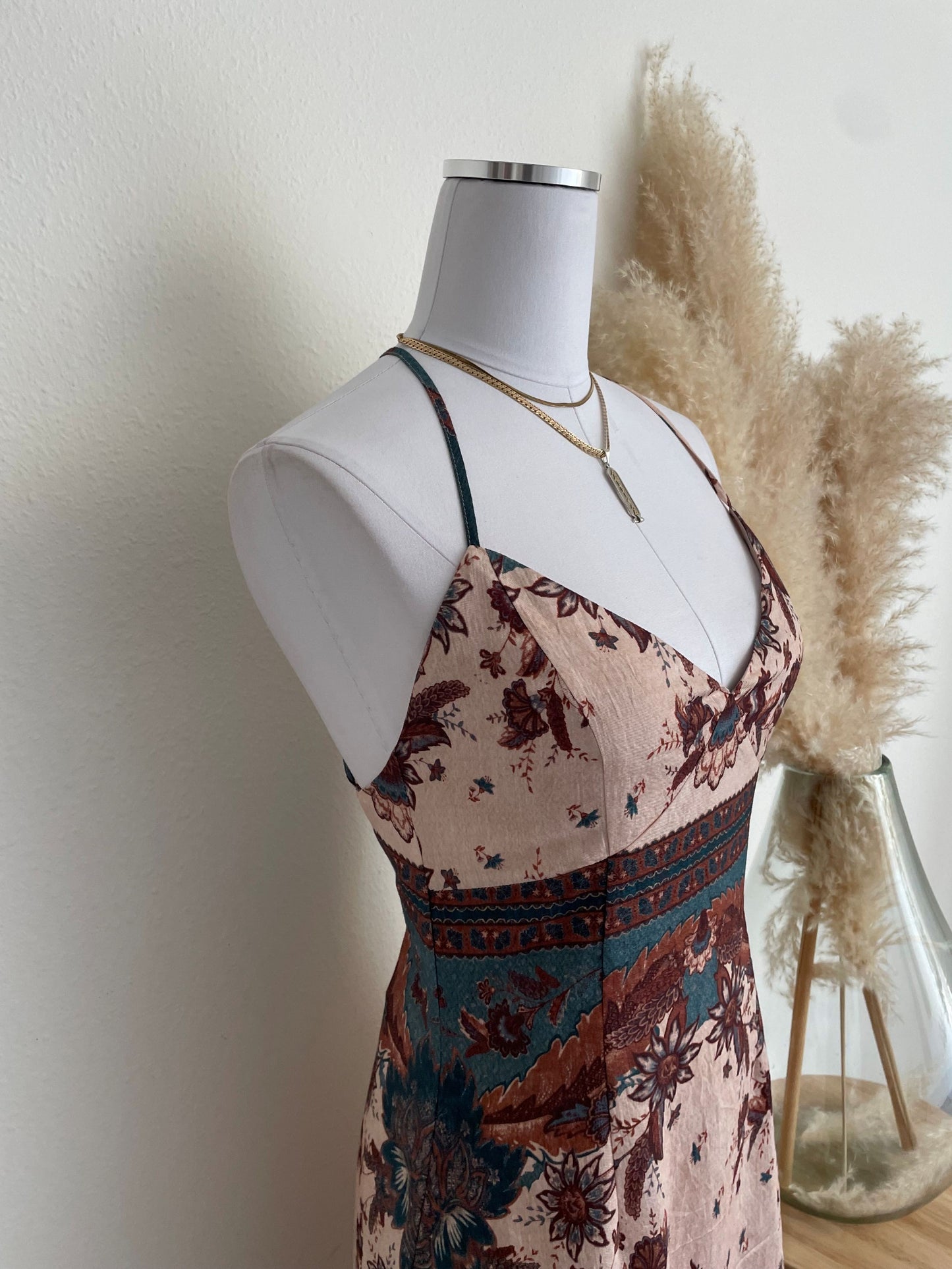 Angie Cross-Back Slip Dress