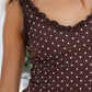 Moxi Ruffle Polka Dot Tank Top