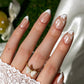 White Flower French Soft Gel Press-On Nails