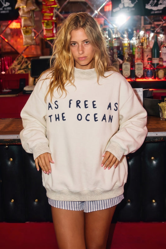 As Free As The Ocean Crewneck