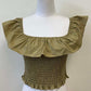 Sandy Off Shoulder Ruffled Neckline Top