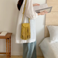 Madison Suede-Like Crossbody Bag w/Tassel