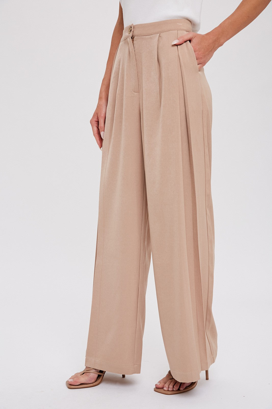 Pintuck Trousers