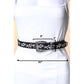 Vine Embroidered Faux Leather Fashion Belt