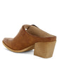 Holler Carved Buckle Statement Mules