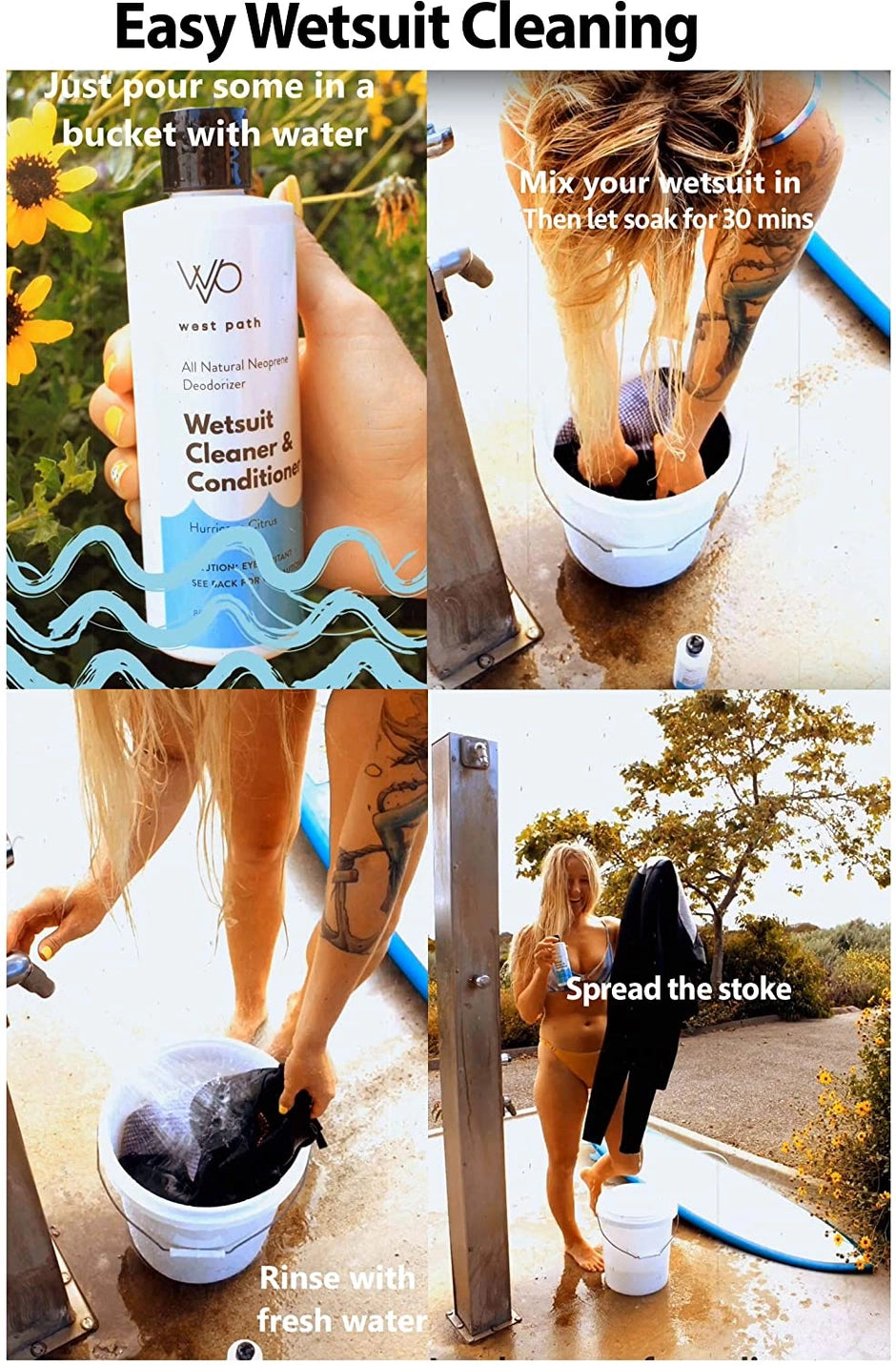 Wetsuit & Neoprene Cleaner - All Natural & Biodegradable