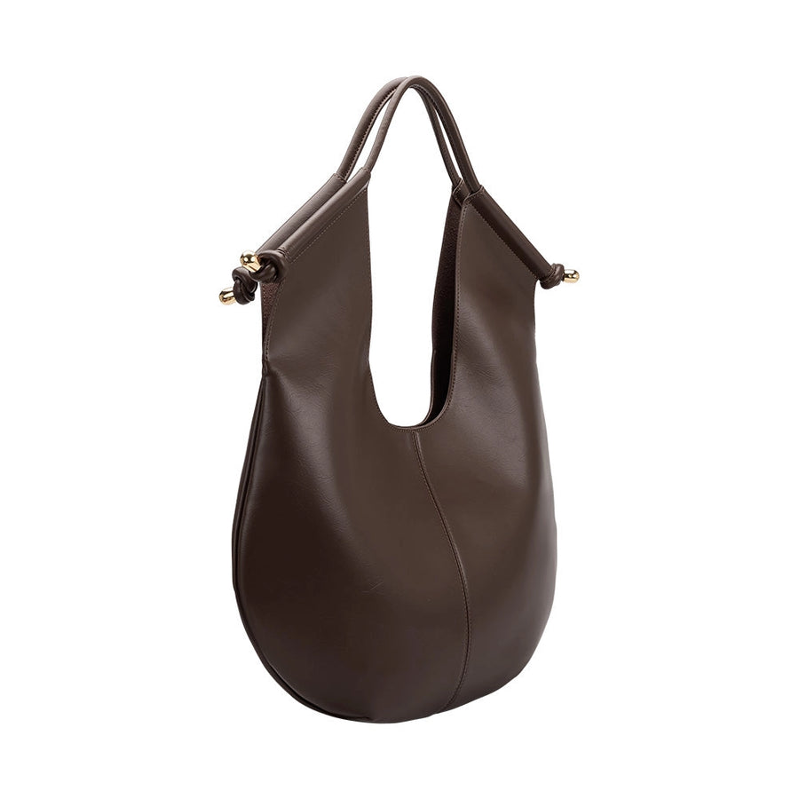 Tracy Recycled Vegan Shoulder Bag - Espresso