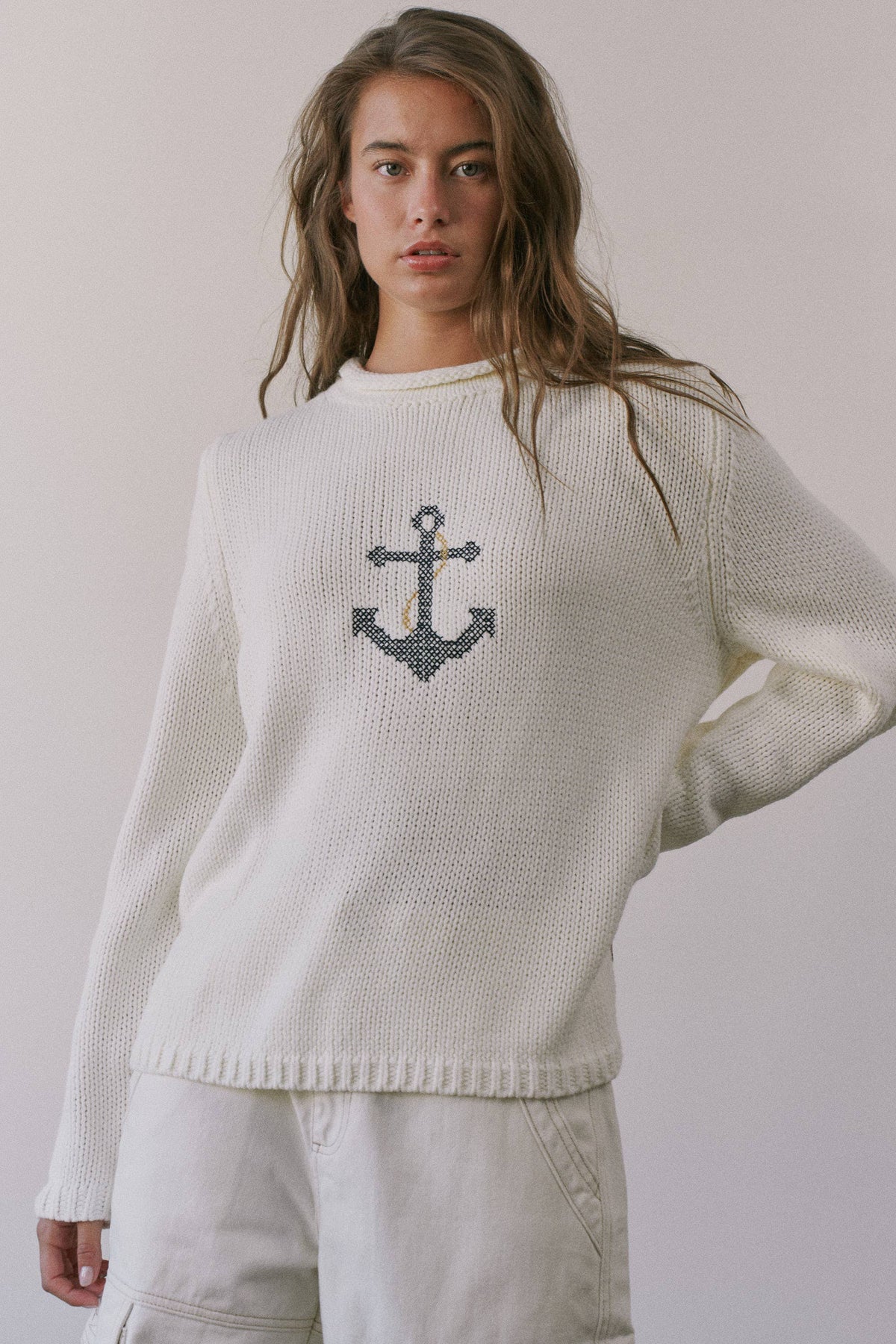 Coastal Anchor Knit Sweater
