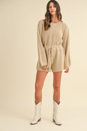 Theo Long Sleeve Sweater Romper