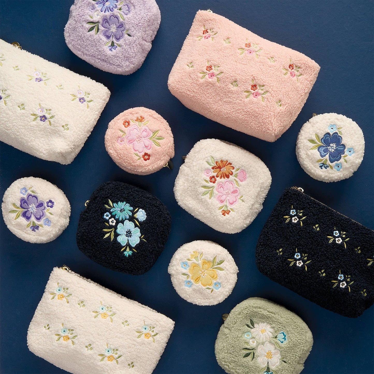 Teddy Pouch - Dainty Floral Pink