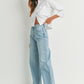 High Waisted Skater Jean - Light Wash