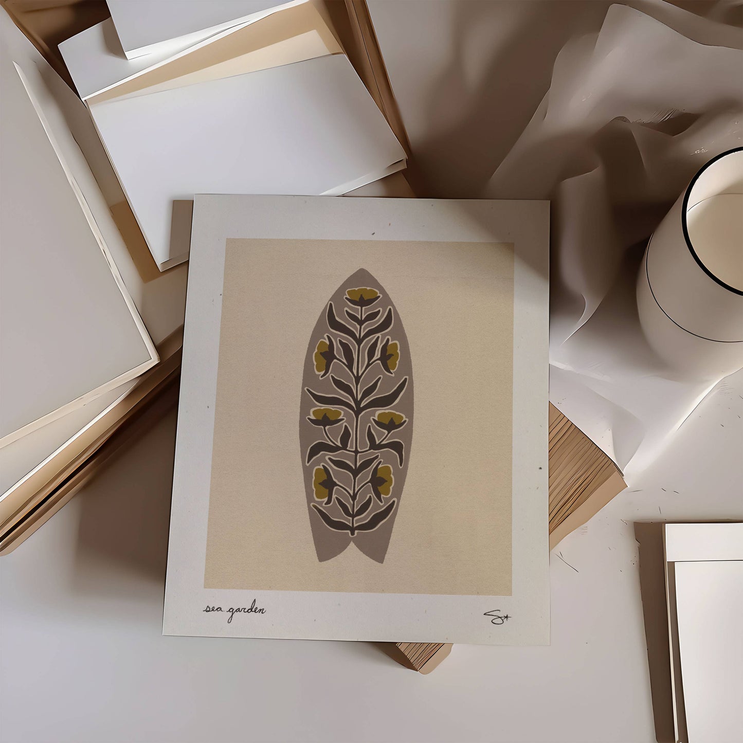 Surf Garden 1 | Surfboard Print