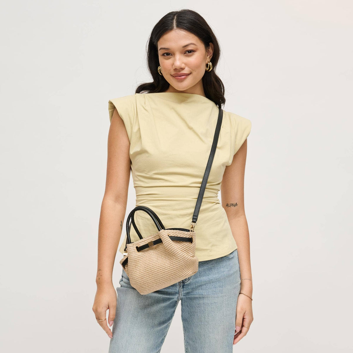 Selena Straw Crossbody
