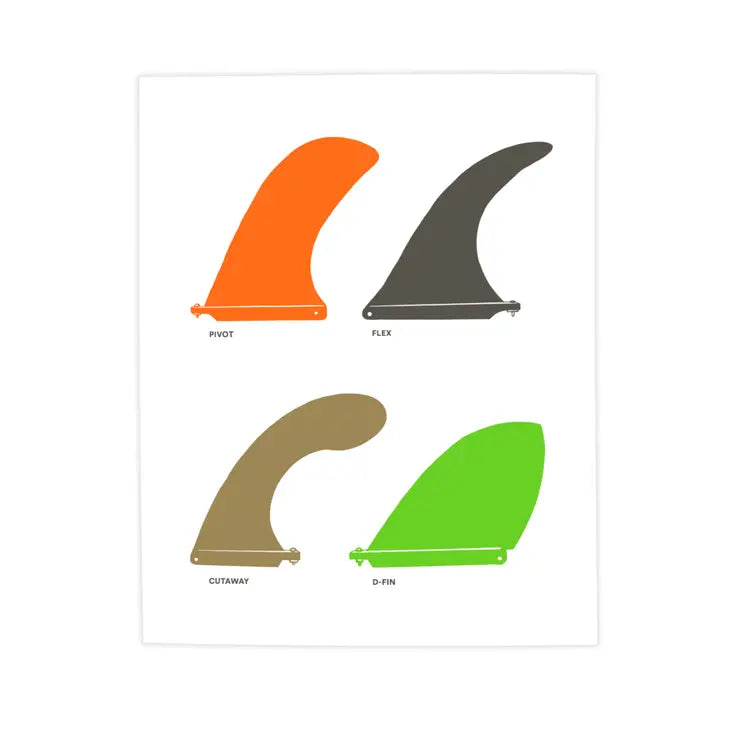 Surf Fin Selection Print - 8x10
