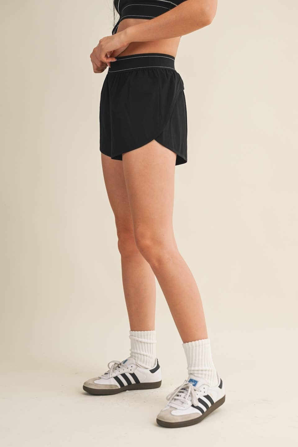 Lily Lightweight Shorts with Elastic Waistband