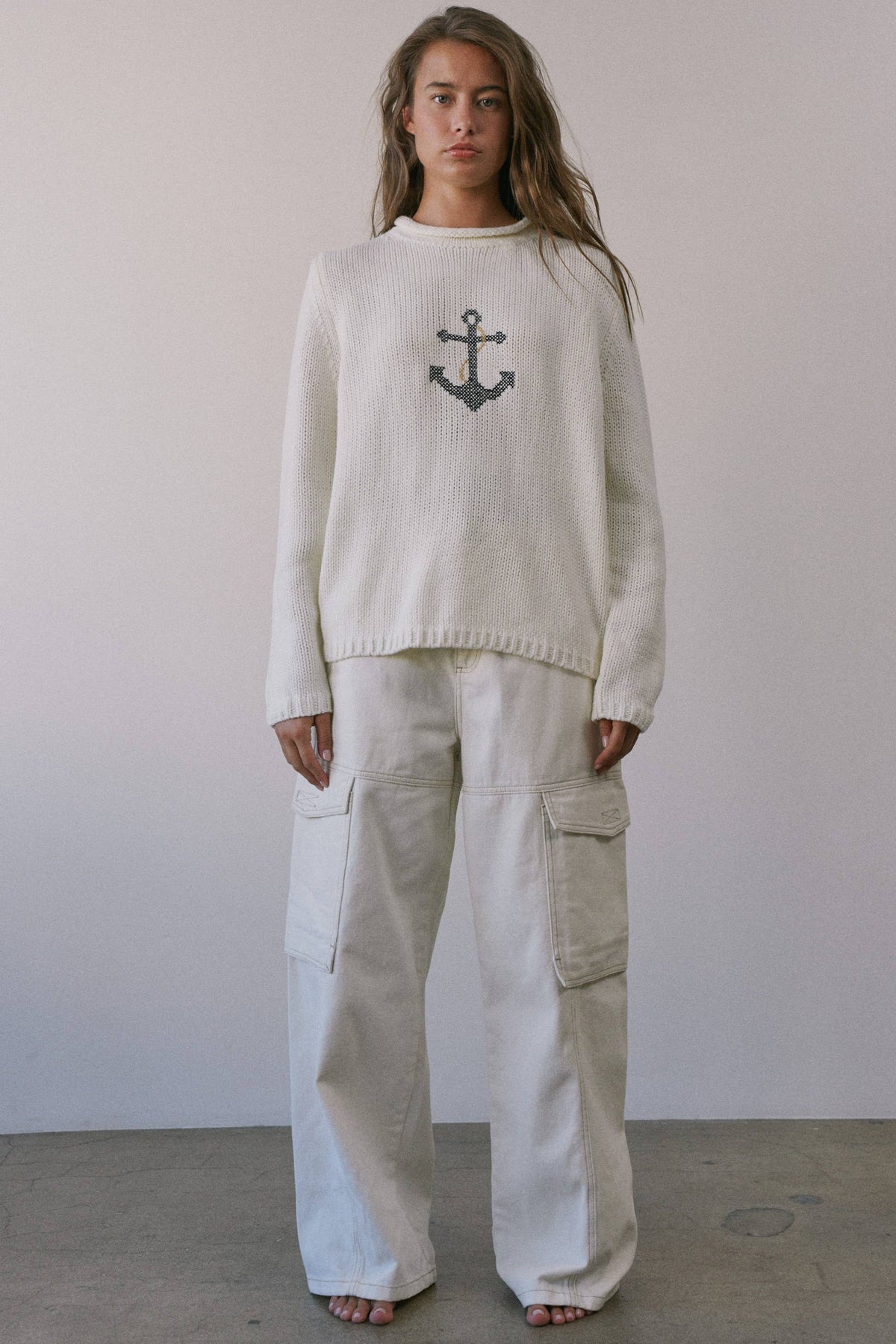 Coastal Anchor Knit Sweater