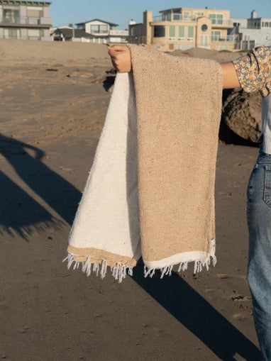 Couverture à motif de dune de sable