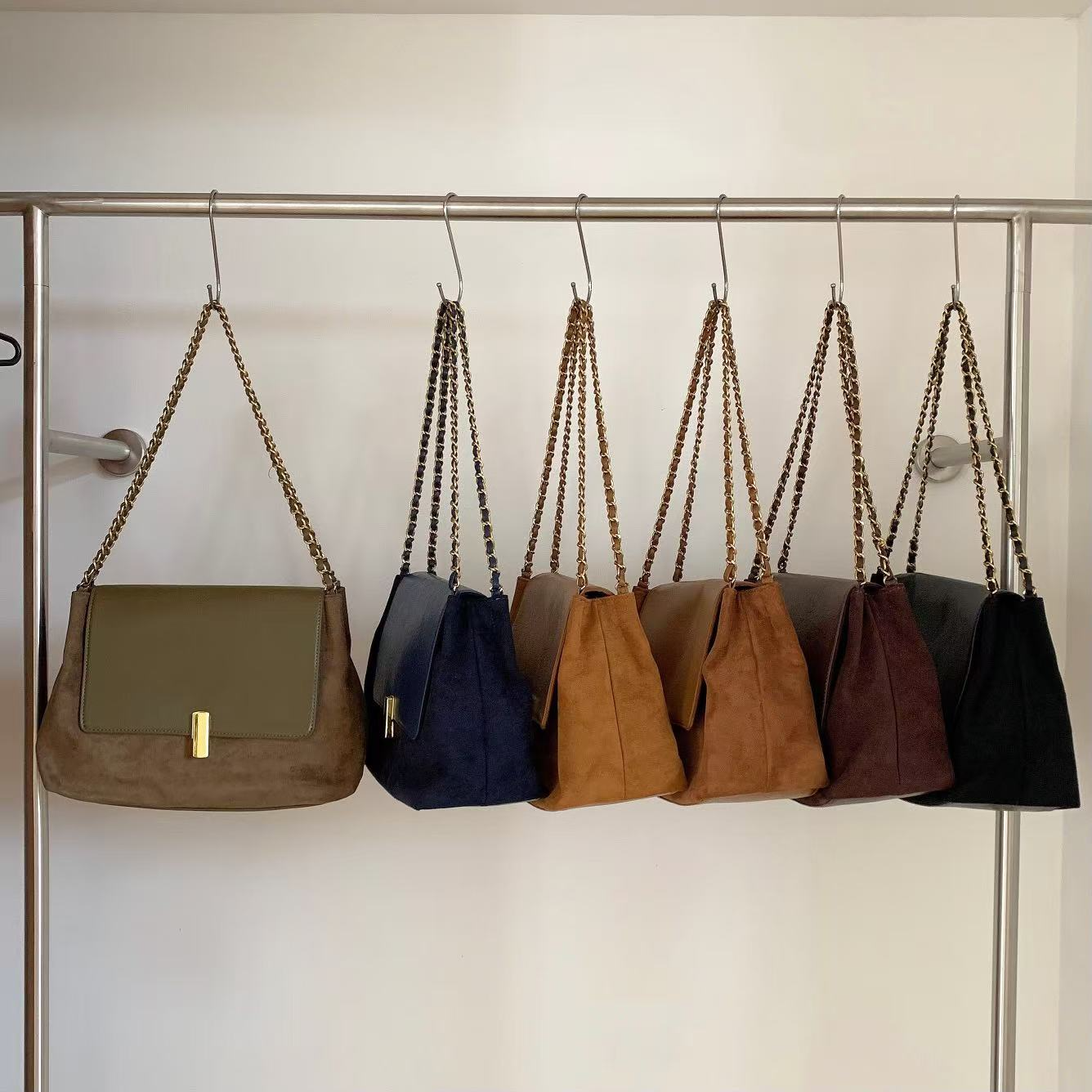 5th Avenue Microfiber Leather Shoulder Bag