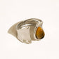Jaspe Silver Non-Tarnish Tiger Eye Statement Ring