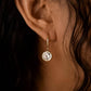 Rebekah 18K Gold Non-Tarnish Oval CZ Earrings