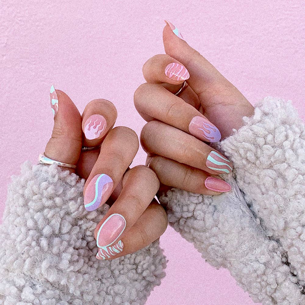 Wild Card Press-On Nails | Almond
