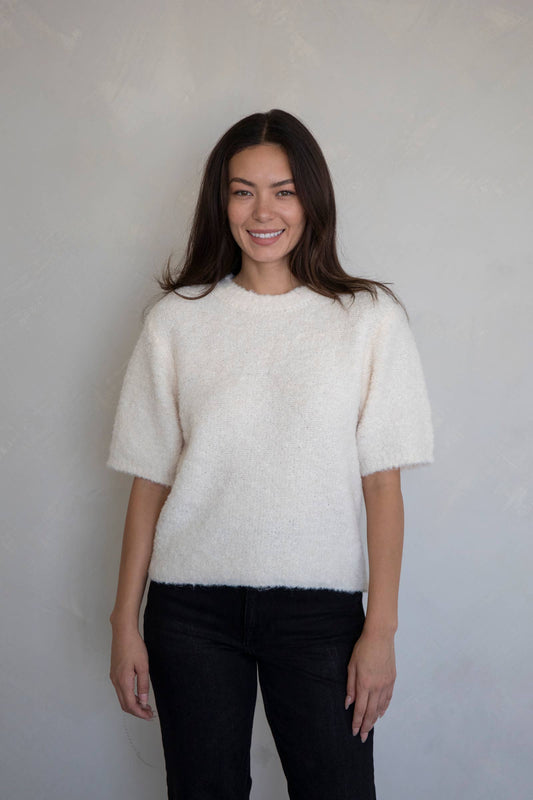 Anita Soft Boucle Pullover Knit Sweater Top
