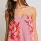 Dahlia Garden Pleated Column Maxi Dress