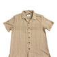 Wells Vertical Jacquard Crochet Button Up Shirt