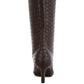 Mentha Woven Faux Leather Boots