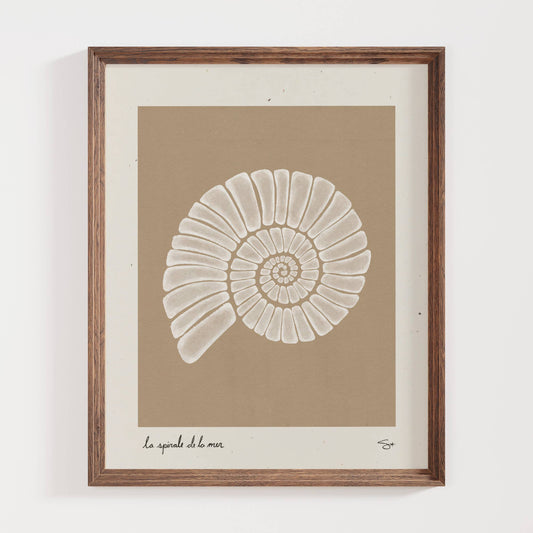 Sea Spiral | Seashell Art Print