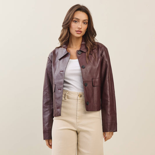 Carmella Vegan Leather Jacket