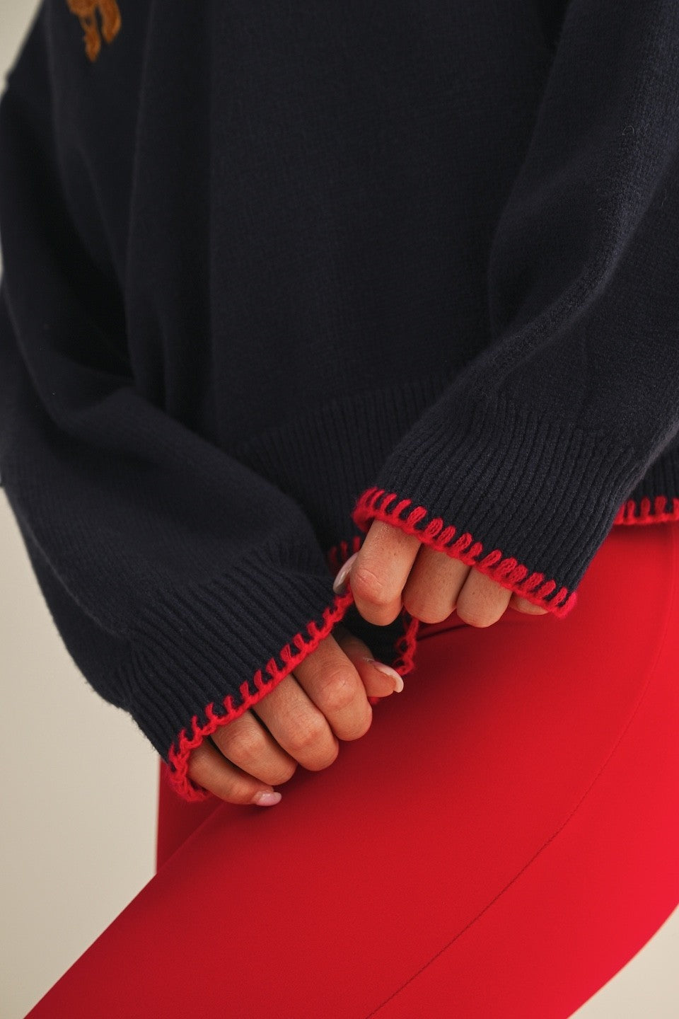 Minnie Embroidered Sweater