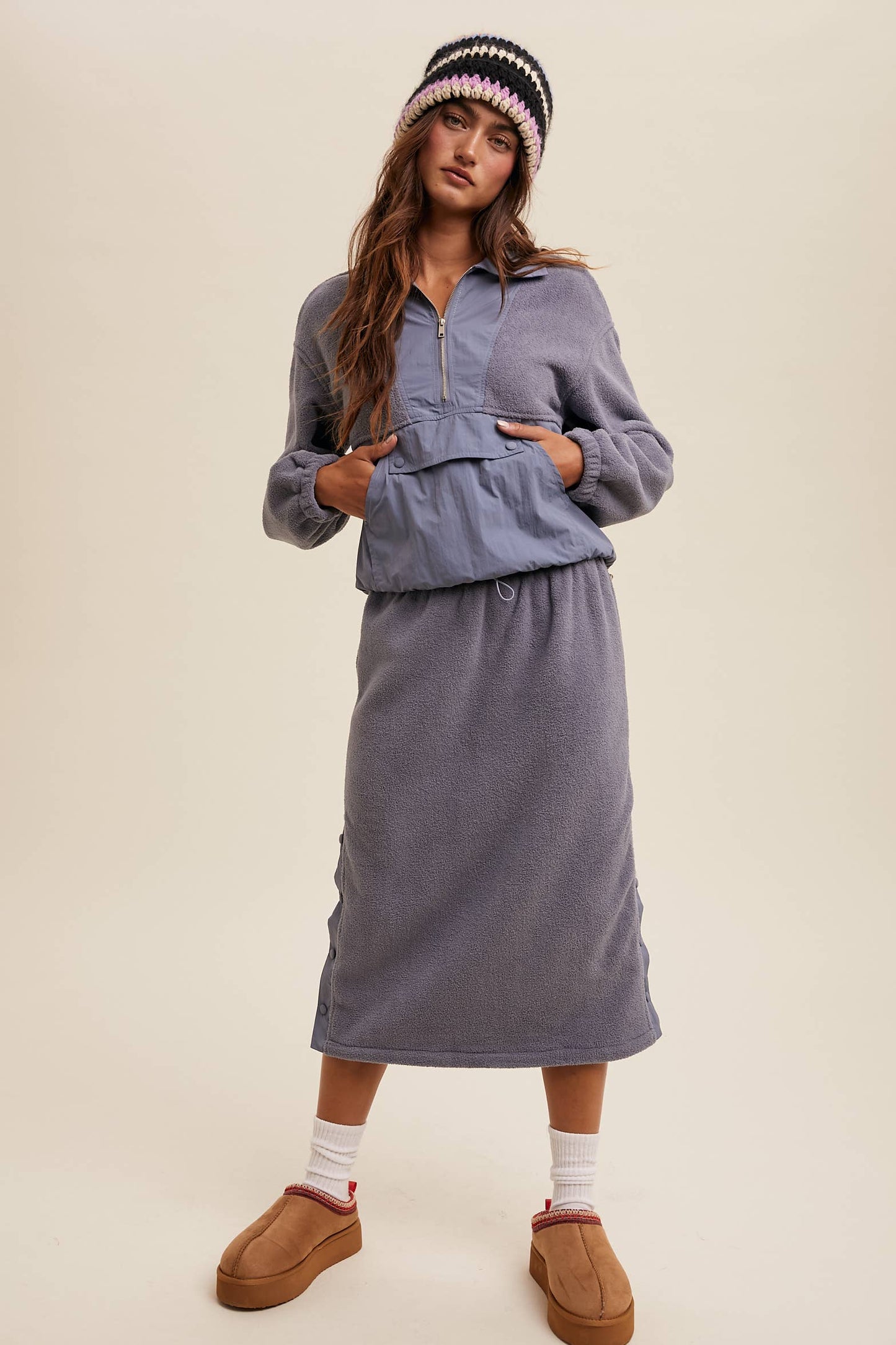 Janie Fleece Pullover Jacket