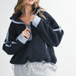 Laney Contrast Trim Half-Zip Fleece