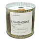 Lighthouse Rustic Wood Wick Candle